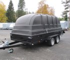 JJ trailer 4000HD svart släpvagn med kåpa